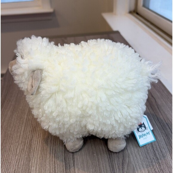 Jellycat London Small Cream Rolbie Sheep Plush Stuffed Animal Soft With Tags - Picture 2 of 11